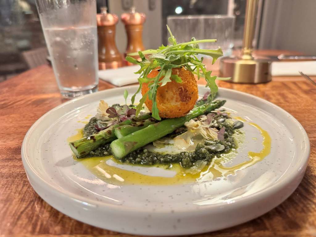 The asparagus at Hotel Victoria Robin Hood's Bay