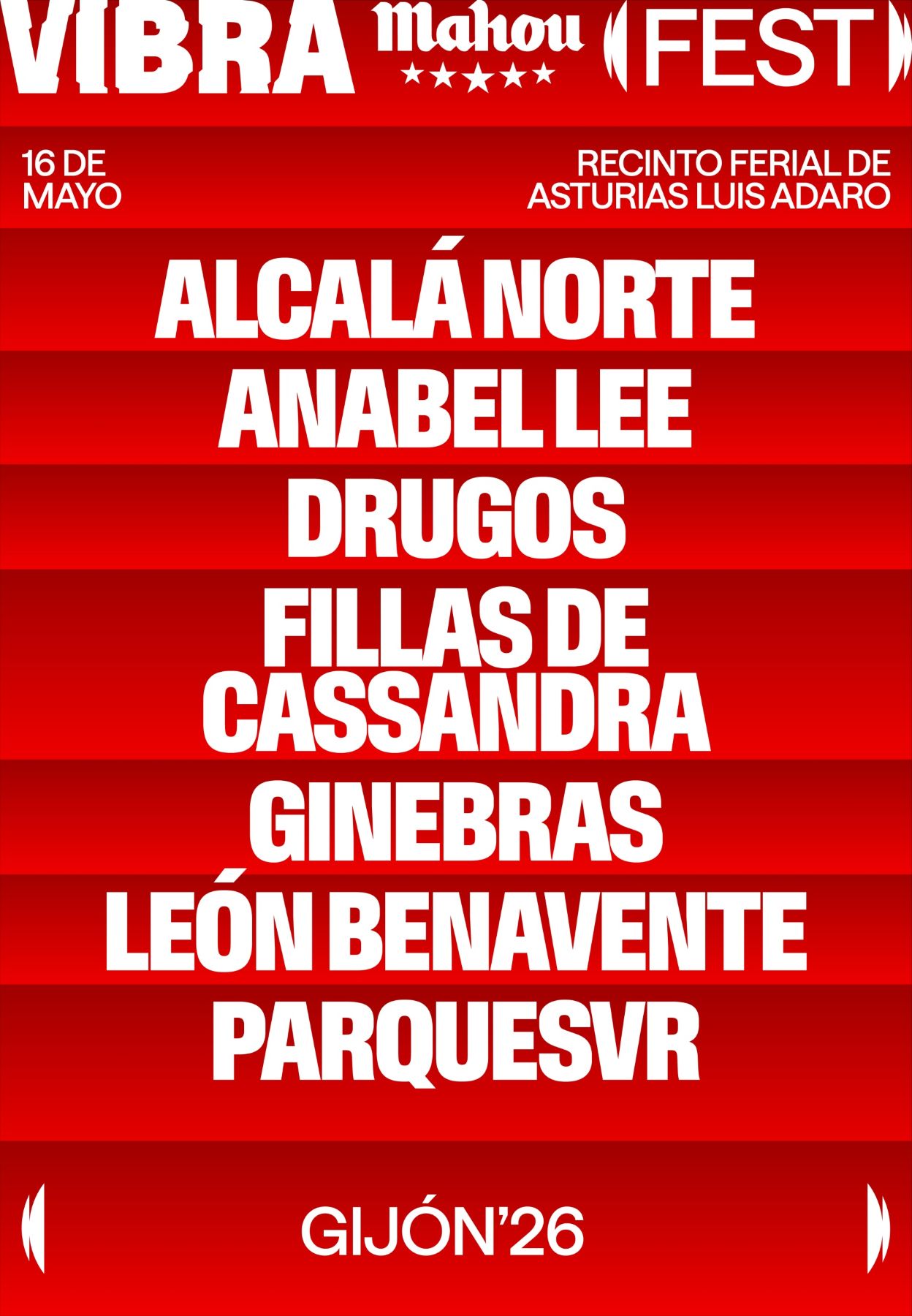 WEB-LINEUP-GIJON_VMF26 Vibra Mahou Fest Gijón