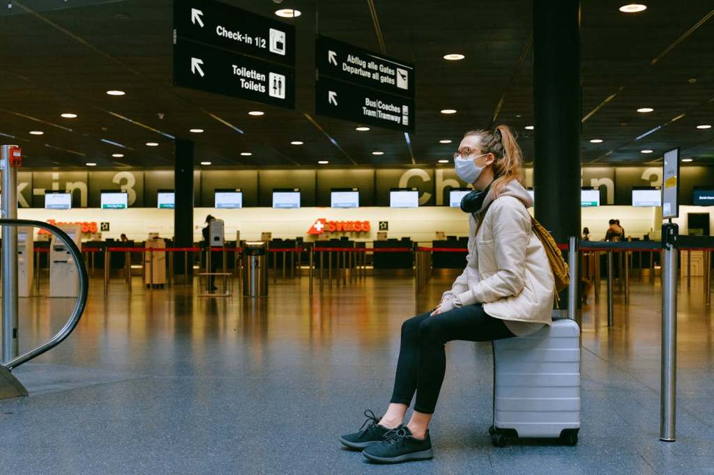 Woman at airport