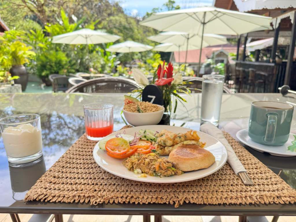 Amazing breakfast at Fond Doux Ecolodge