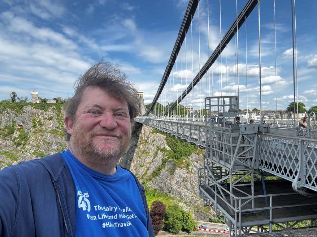 Mark at the Clifton Suspension Bridge