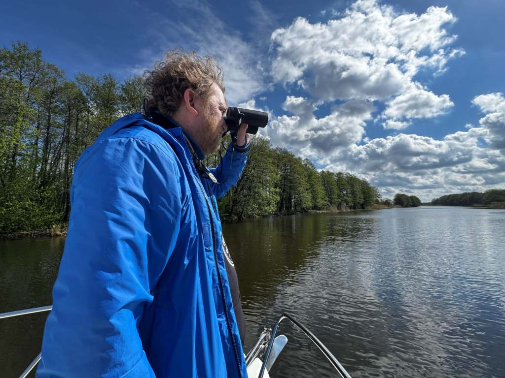Mark birdwatching on the Nemunas Delta