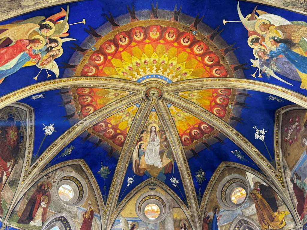 Interior of Santa Maria Assumta church church Allerona