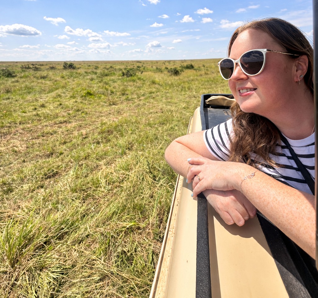 Tegan on a safari