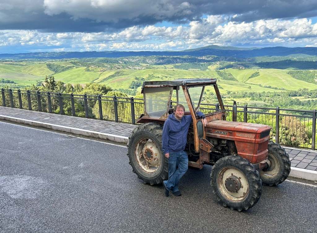 Mark and his Fiat tractor