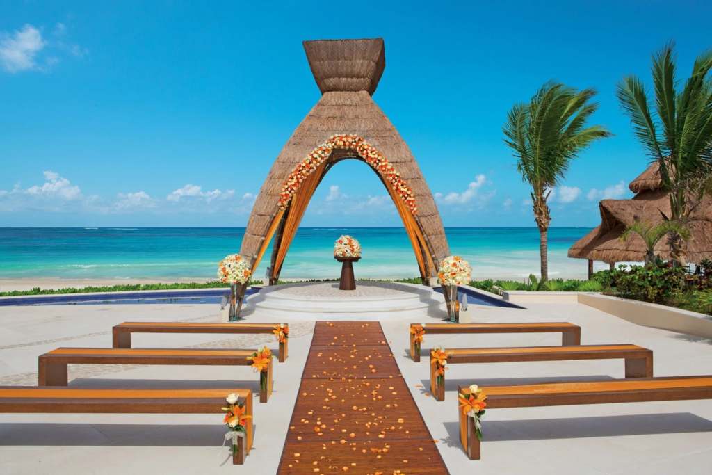 Dreams Riviera Cancun Wedding Gazebo Over the Caribbean