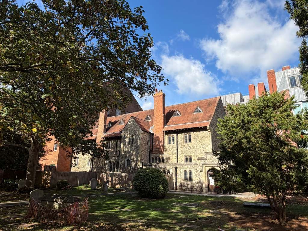 The hospitium where people commenced their pilgrimage remains